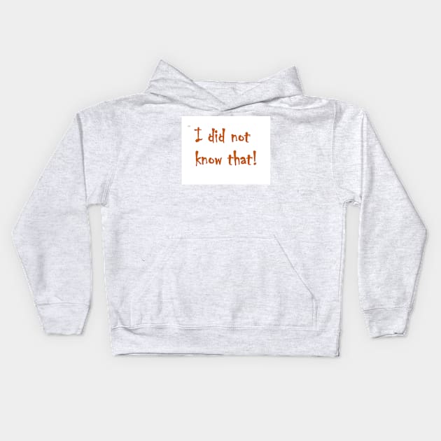 MPJJ I did not know that Lebrowski MPJJ Kids Hoodie by Potsy